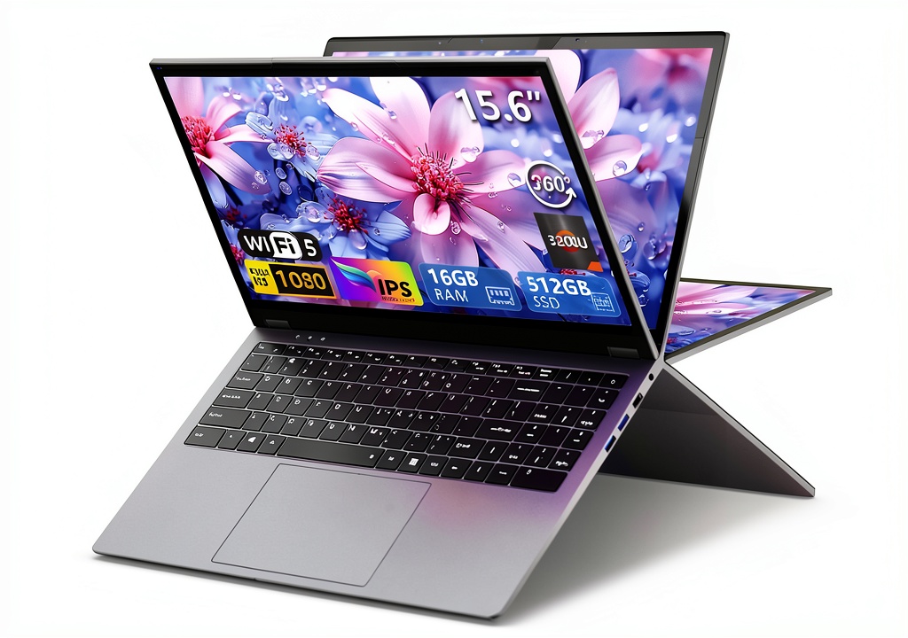 KUMNOSAL UL143 2 in 1 Laptop with touchscreen display