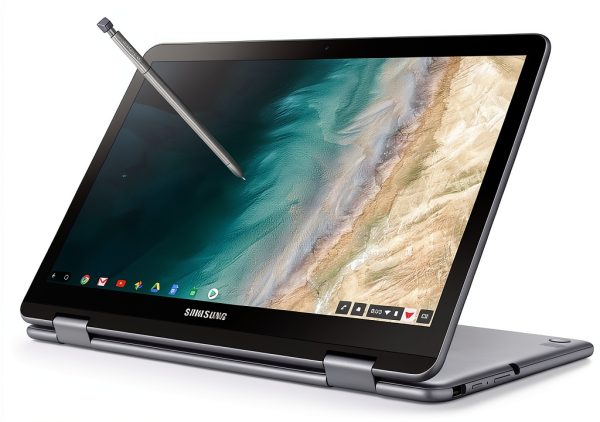 Samsung Chromebook Plus V2 12.2" Silver 2-in-1 Laptop with 128GB SSD-4