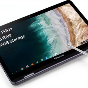 Samsung Chromebook Plus V2 12.2" Silver 2-in-1 Laptop with 128GB SSD-0