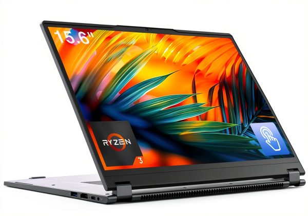 EYY 15.6" 2-in-1 Laptop Yoga 3200U Gray Convertible with Ryzen 3 3200U-0