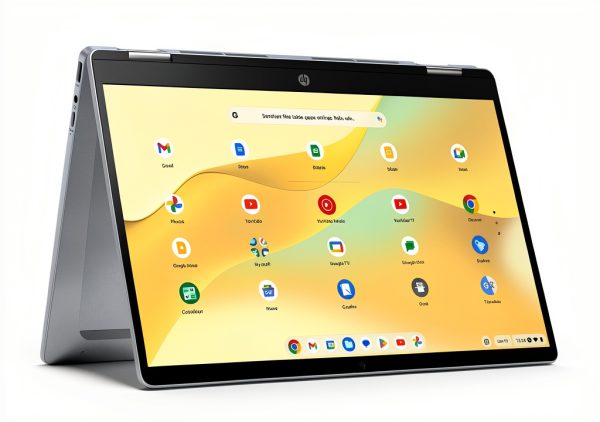 HP 14-inch Chromebook 2-in-1 Laptop Blue 14b-cd0130wm with Intel N100-1
