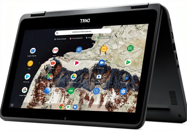 Dell Chromebook 3100 2-in-1 11.6" Touch Laptop Black with 4GB RAM-1