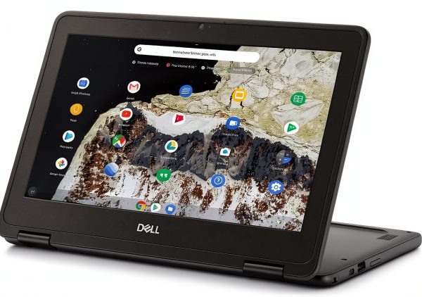 Dell Chromebook 3100 2-in-1 11.6" Touch Laptop Black with 4GB RAM-0