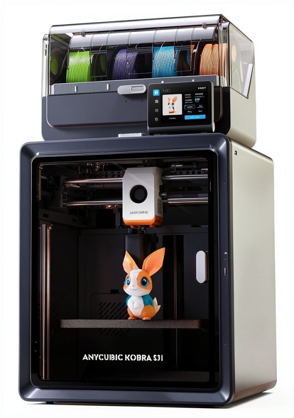 Anycubic Kobra S1 Combo 3D Printer 8 Color 600mm/s Speed 320C Hotend-0